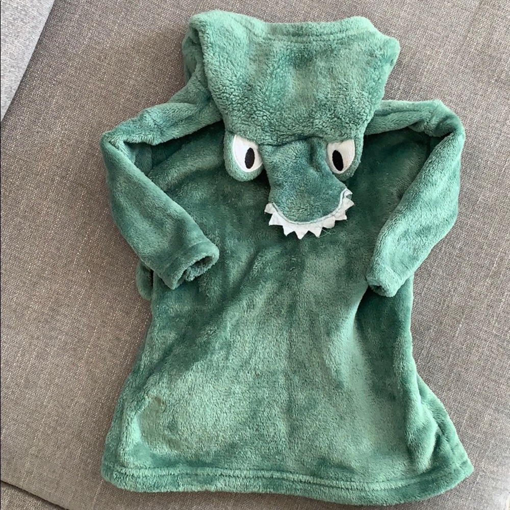 Baby boys Modern Baby green alligator robe 0-9m - Picture 4 of 5